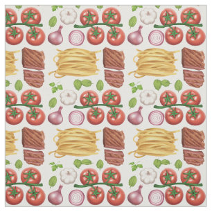 Pasta Pattern-structuur Stof