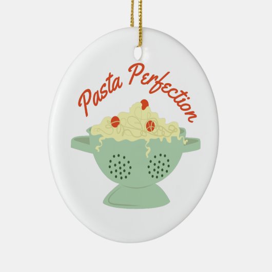 Pasta Perfection Keramisch Ornament (Rechts)