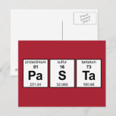 PaSTa Periodieke tabel Briefkaart (Voorkant / Achterkant)