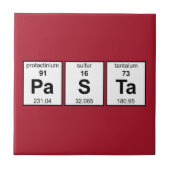 PaSTa Periodieke tabel Tegeltje (Voorkant)