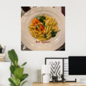 Pasta Photo Poster (Thuiskantoor)