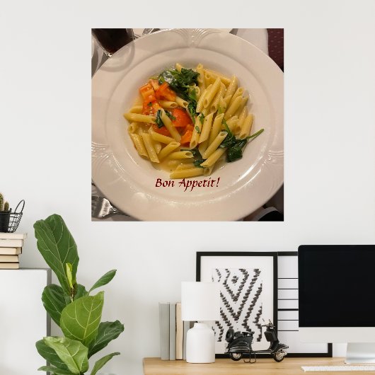 Pasta Photo Poster (Thuiskantoor)