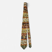 Pasta Pizza Italiaans Restaurant Ober Neckties Stropdas (Voorkant)