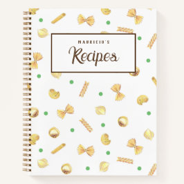 Pasta Polka Dots Recipe Book Notitieboek