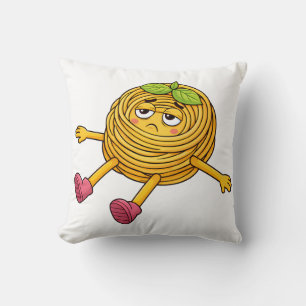 Pasta Polo Liggend Uitgeput en Vermoeid T-Shirt Kussen