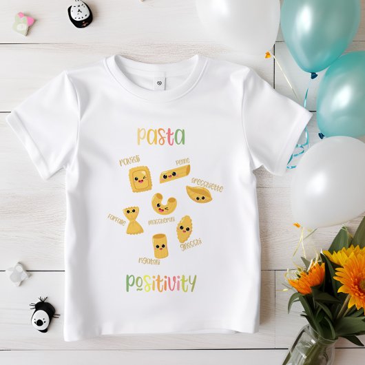 pasta-positiviteit | Schattige Italiaans eten kind T-shirt