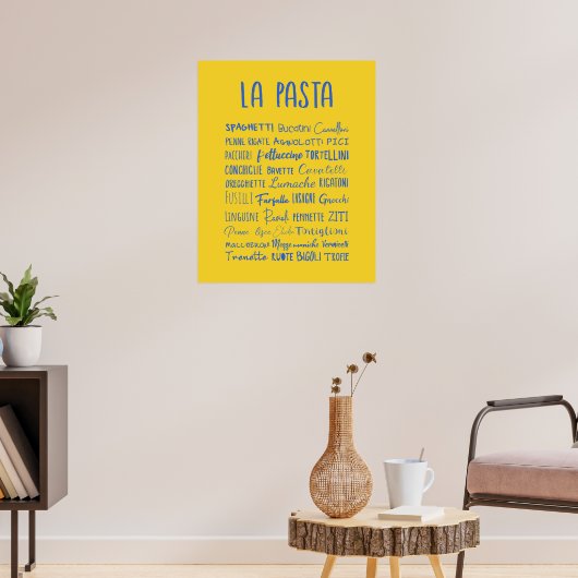 Pasta-poster Poster (Woonkamer 3)