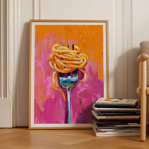 Pasta Print Eclectische Print Maximalistische Prin