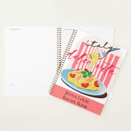 Pasta Recept Naam Planner (Display)