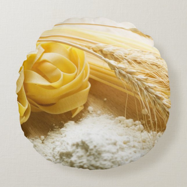 pasta rond kussen (Voorkant)