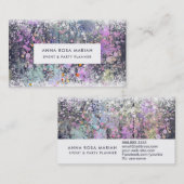 *~*  pasta Rustisch hout Shabby Blue Visitekaartje (Voorkant / Achterkant)