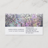 *~*  pasta Rustisch hout Shabby Blue Visitekaartje (Achterkant)