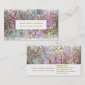 *~*  pasta Rustisch Hout Shabby Visitekaartje (Voorkant / Achterkant)