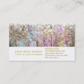 *~*  pasta Rustisch Hout Shabby Visitekaartje (Achterkant)