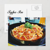 Pasta Shrimp Briefkaart (Voorkant / Achterkant)