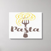 Pasta Spaghetti Canvas Afdruk (Voorkant)