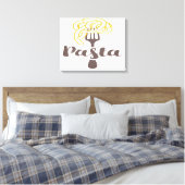 Pasta Spaghetti Canvas Afdruk (Insitu (Slaapkamer))