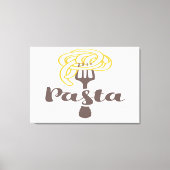 Pasta Spaghetti Canvas Afdruk (Voorkant)
