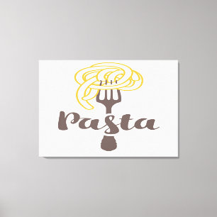 Pasta Spaghetti Canvas Afdruk