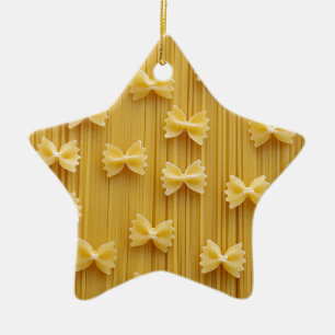 Pasta Spaghetti Noodles Abstract Keramisch Ornament
