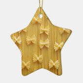 Pasta Spaghetti Noodles Abstract Keramisch Ornament (Links)