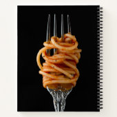 Pasta spun op een vork, Food Spaghetti Notitieboek (Achterkant)