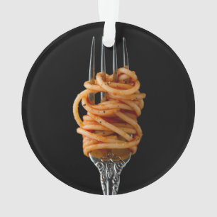 Pasta spun op een vork, Food Spaghetti Ornament
