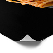 Pasta spun op een vork, Food Spaghetti Poster (Hoek)