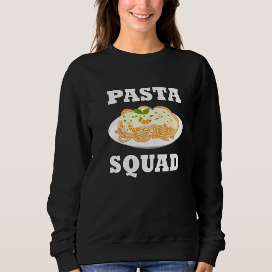 Pasta Squad Team Spaghetti Noedels Italiaans eten Trui (Voorkant)