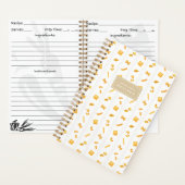 Pasta Stripe Personalized Recipe Notitieboek (Binnen)