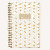 Pasta Stripe Personalized Recipe Notitieboek (Voorkant)