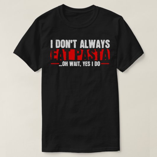 pasta t-shirt (Design voorkant)
