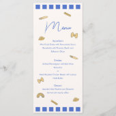 Pasta tekeningen Bruiloft Menu (Voorkant)