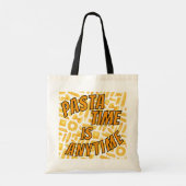 Pasta Time is Anytime Pattern Double Sided Design Tote Bag (Achterkant)