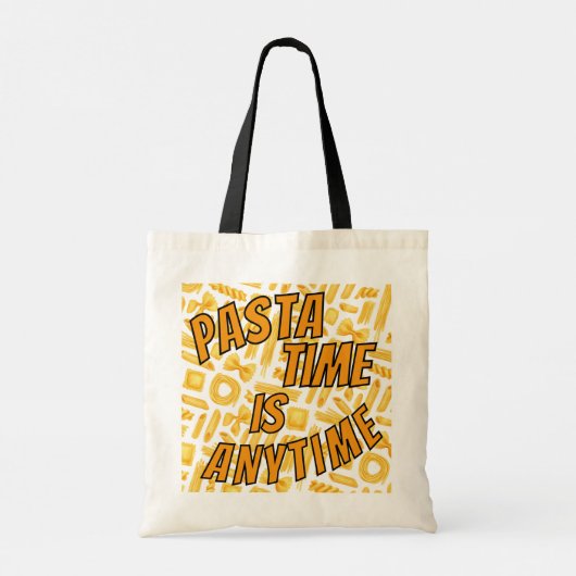Pasta Time is Anytime Pattern Double Sided Design Tote Bag (Achterkant)