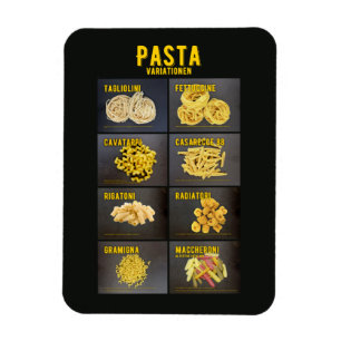 Pasta Variationen Italienisches Restaurant Zutaten Magneet