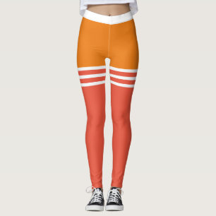 pasta Vetkleurig mengsel met witte strepen Leggings