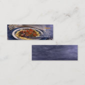 Pasta-Visitekaartje Mini Visitekaartje (Voorkant / Achterkant)