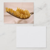 Pasta-Visitekaartje Visitekaartje (Voorkant / Achterkant)