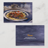 Pasta-Visitekaartje Visitekaartje (Voorkant / Achterkant)
