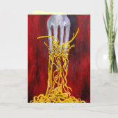 Pasta-wenskaart Kaart (Achterkant)