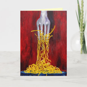 Pasta-wenskaart Kaart