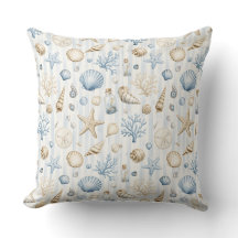 PASTAAL BLauw & BEIGE TROPISCHE SCHELPEN