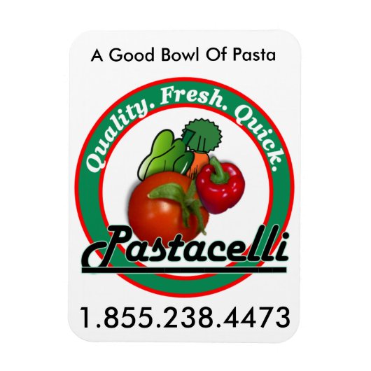 Pastacelli Logo magneet (Verticaal)