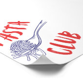 pastaclub | Keuken Decor Print | Trendy Poster (Hoek)