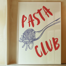pastaclub | Keuken Decor Print | Trendy Poster