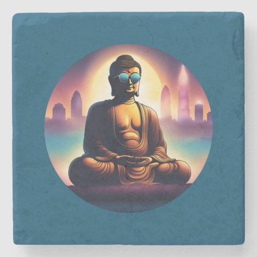 Pastafari STEINUNTERSETZER Stenen Onderzetter (Voorkant)