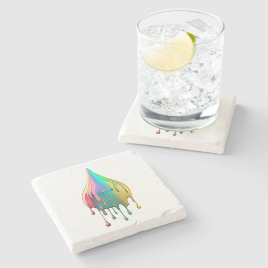 Pastafari STEINUNTERSETZER Stenen Onderzetter (Zijkant)