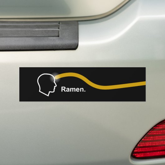 Pastafarianisme - Ramen Bumpersticker (Op auto)
