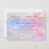  pastagaat | Rainbow Waterverf Wedding Kaart (Voorkant)